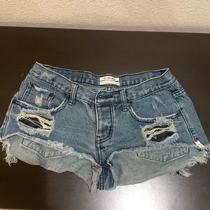 Dark wash One Teaspoon shorts